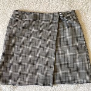 A New Day-Target Black and White Plaid Wrap Skirt